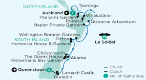Botanica map of tour