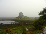 Dunguire Castle in the fog