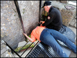 Dayna kissing the Blarney Stone