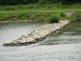 Weir Dams Along the Main To Channel The Flow