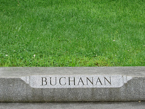 On the Ledge In Front of Buchanan's Grave