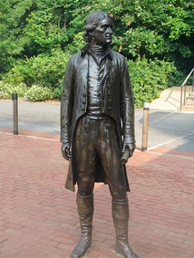 Bronze Statue of Jefferson at Monticello