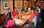 Motley CA members at dinner