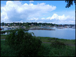 View from Femöre back at the harbour