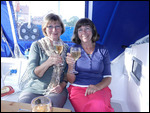 Birthday Girl & Elaine with Champagne