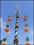 Maypole with Midsummer Decorations