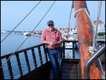Andy Smith (Odile) on Lisa's Foredeck