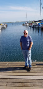Posing in Lemkenhaven with Bridge behind