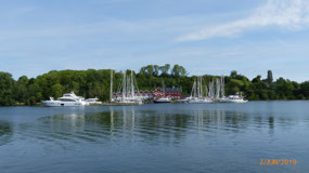 Posh restaurant with its’ own marina