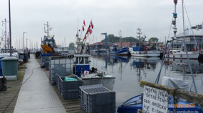 Burgstaaken still has an active fishing harbour