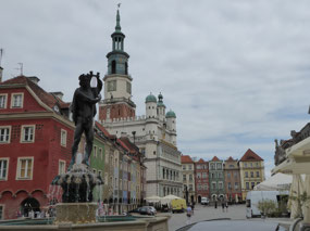 City square, goat tower behind