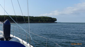 At anchor off Ruden