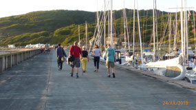 Crew walking the quayside in Hammerhavn
