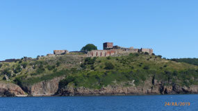 Passing Hammershus castle