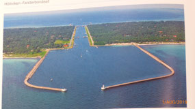 Photo from pilot book of Falsterbo canal, S view