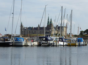 Kronborg as seen from the cockpit