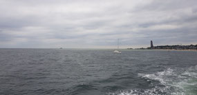 Leaving Laboe, Marine Memorial evident