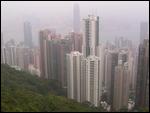 City view from the Peak Tram