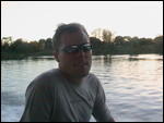 Derek on the boat