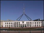 Close up view of Parliament House