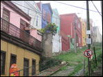 Colourful buildings in Valparaiso