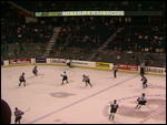 Ice hockey game in full flow