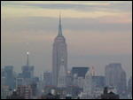 Empire State Building on NY skyline