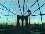 Brooklyn Bridge in the evening
