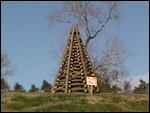 Christmas bonfire on the Mississippi