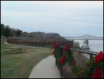 Christmas decorations at Natchez