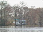 House on water in Louisiana