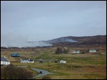 Behind 6 Fasach - A crofter is burning the heather