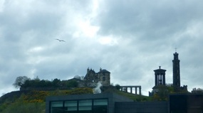 Edinburgh - Calton Hill from our window.