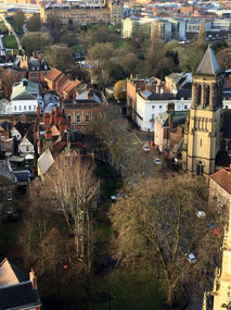 View from Top of York Minster Tower