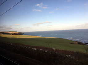 View from Train York to Edinburgh