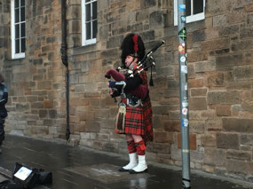 Bagpiper on the Royal Mile