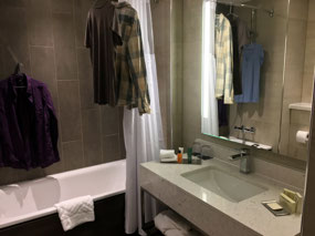 Bathroom at Hilton Edinburgh Carlton