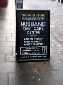 Sign Outside the White Hart Pub