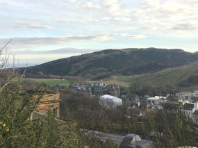 View of Arthurs Seat and Holyrood from Calton Hill