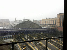Queen Street Station In the Snow