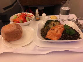 Business Class Salmon and Lentils