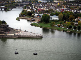 Deutsche Eck from Cable Car