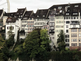 View of Basel from Klein Basel Side of the River