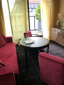 Lounge Room in our suite at Hotel Lamee