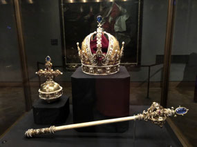 Austrian Crown Jewels in the Treasury of the Hofbu