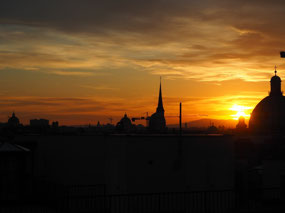 Sunset view from Hotel Lamee