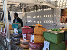Cheese Display in Volksgarten