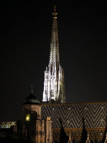 St. Stephen'sby Night from Hotel Lamee