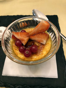 Creme Brulee at Pavillon de Paris