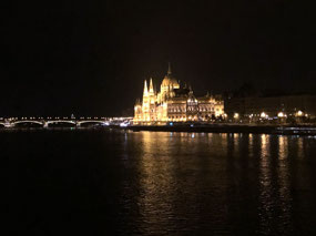 Parliament by Night from Chain Bridge